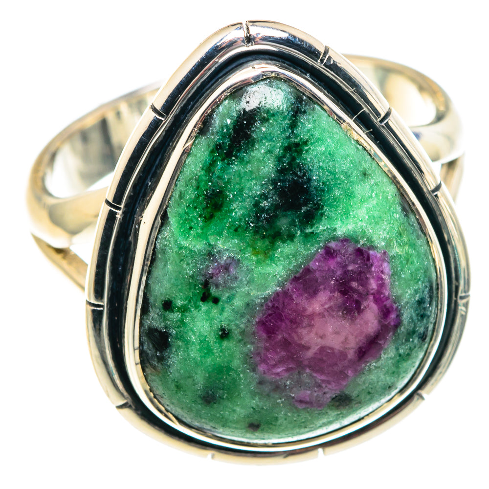 Ruby Zoisite Rings handcrafted by Ana Silver Co - RING91922