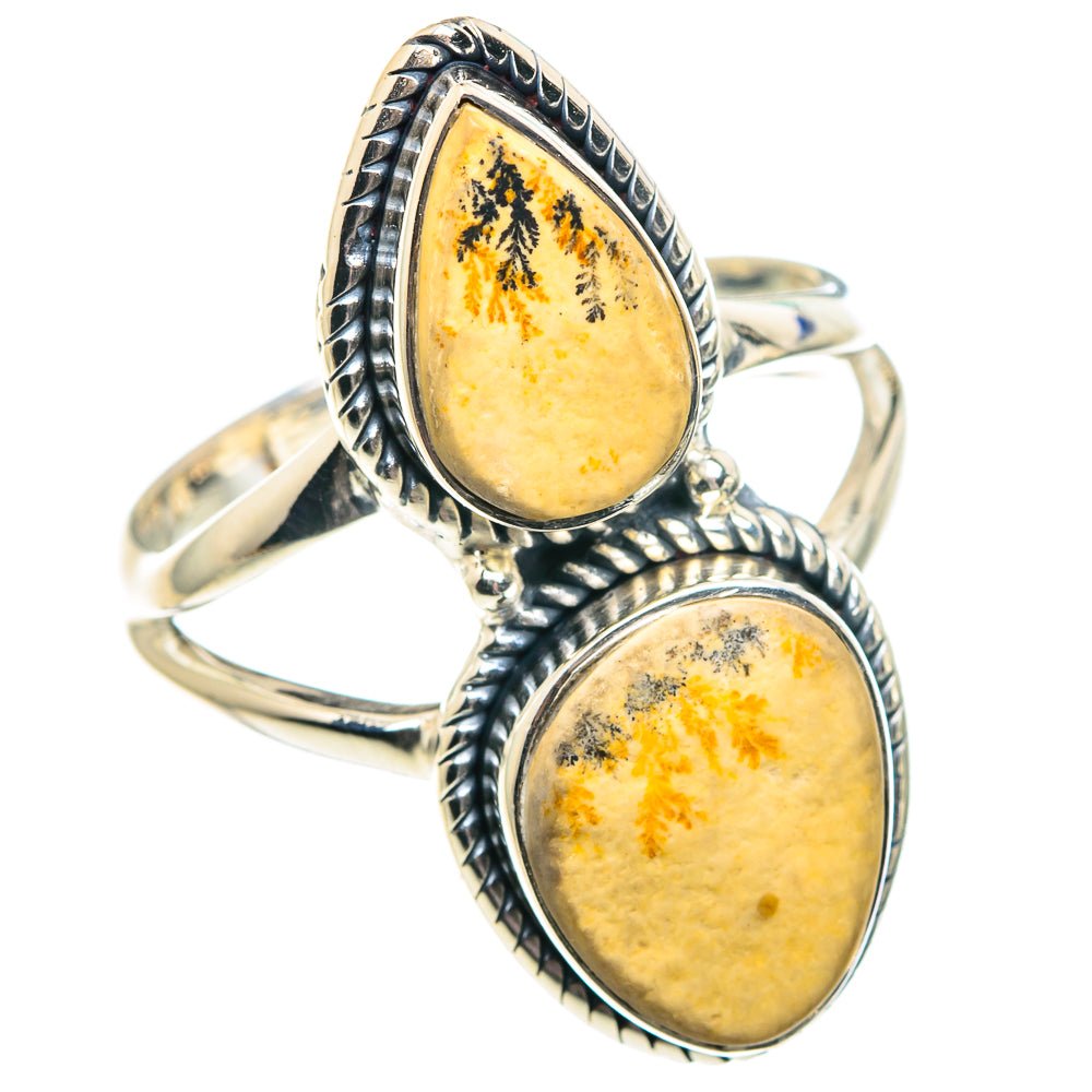 Germany Psilomelane Dendrite Rings handcrafted by Ana Silver Co - RING91923