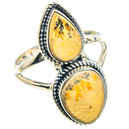 Germany Psilomelane Dendrite Rings handcrafted by Ana Silver Co - RING91923