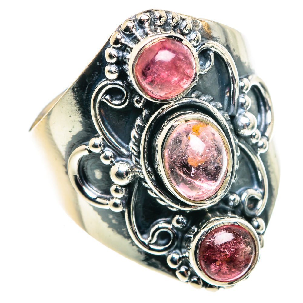 Pink Tourmaline Rings handcrafted by Ana Silver Co - RING91927