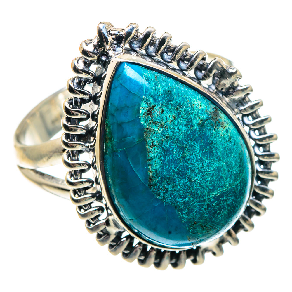 Chrysocolla Rings handcrafted by Ana Silver Co - RING91935