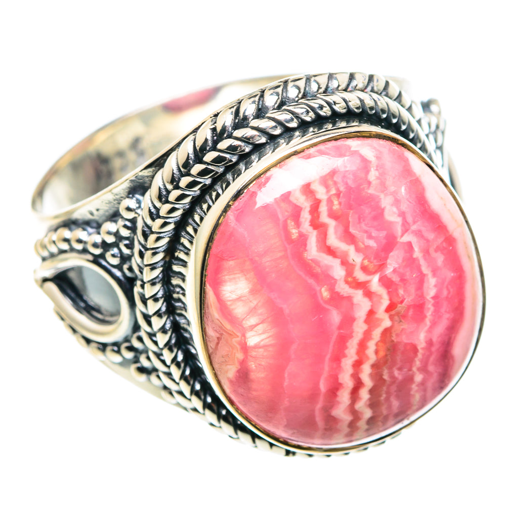 Rhodochrosite Rings handcrafted by Ana Silver Co - RING91950