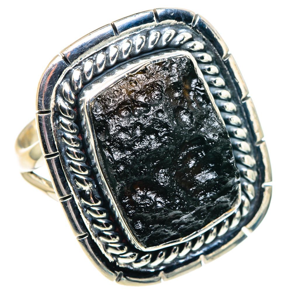 Tektite Rings handcrafted by Ana Silver Co - RING91951 - Photo 2