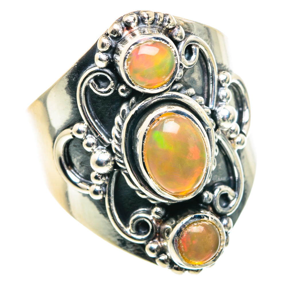 Ethiopian Opal Rings handcrafted by Ana Silver Co - RING91956