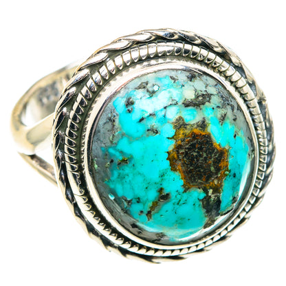 Tibetan Turquoise Rings handcrafted by Ana Silver Co - RING91961