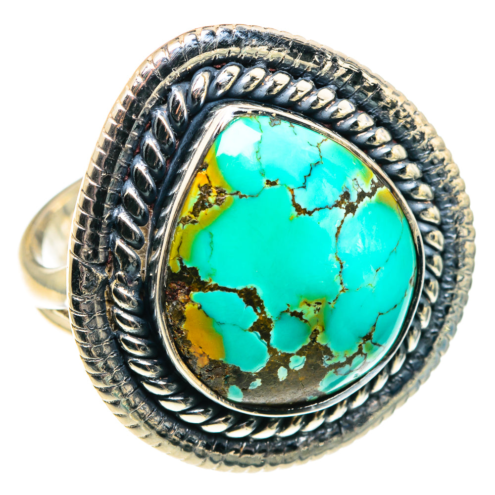 Tibetan Turquoise Rings handcrafted by Ana Silver Co - RING91962