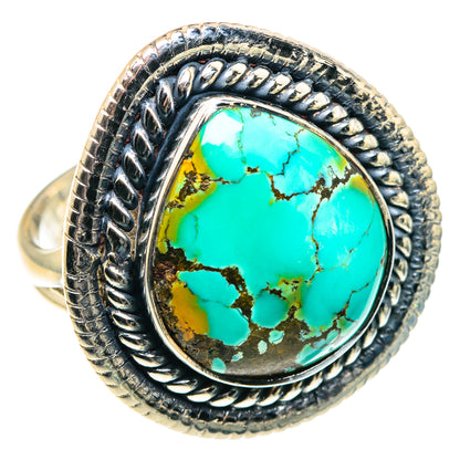 Tibetan Turquoise Rings handcrafted by Ana Silver Co - RING91962