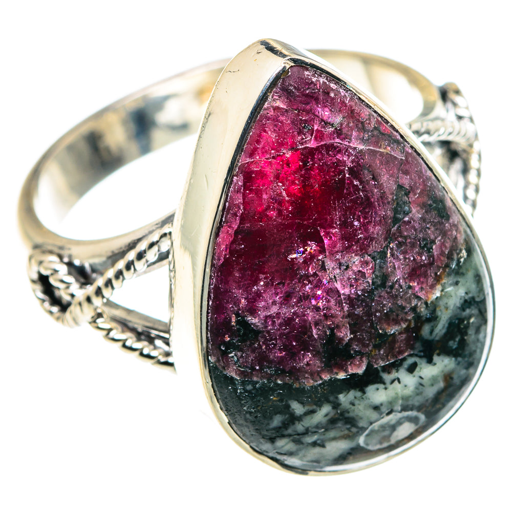 Russian Eudialyte Rings handcrafted by Ana Silver Co - RING91970