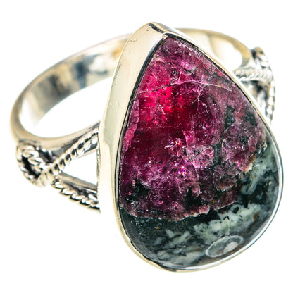 Russian Eudialyte Rings handcrafted by Ana Silver Co - RING91970