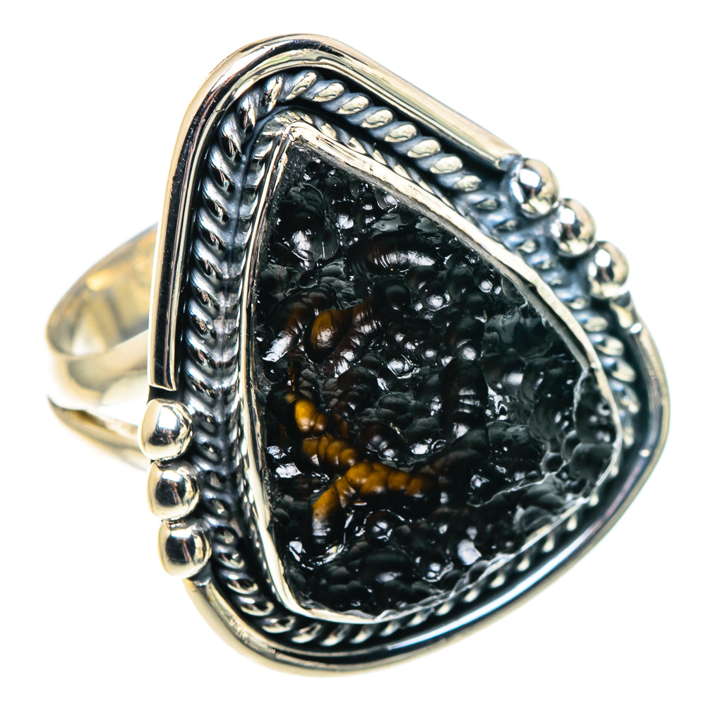 Tektite Rings handcrafted by Ana Silver Co - RING91973 - Photo 2
