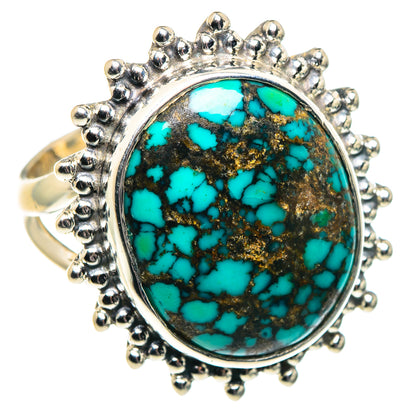 Tibetan Turquoise Rings handcrafted by Ana Silver Co - RING91976