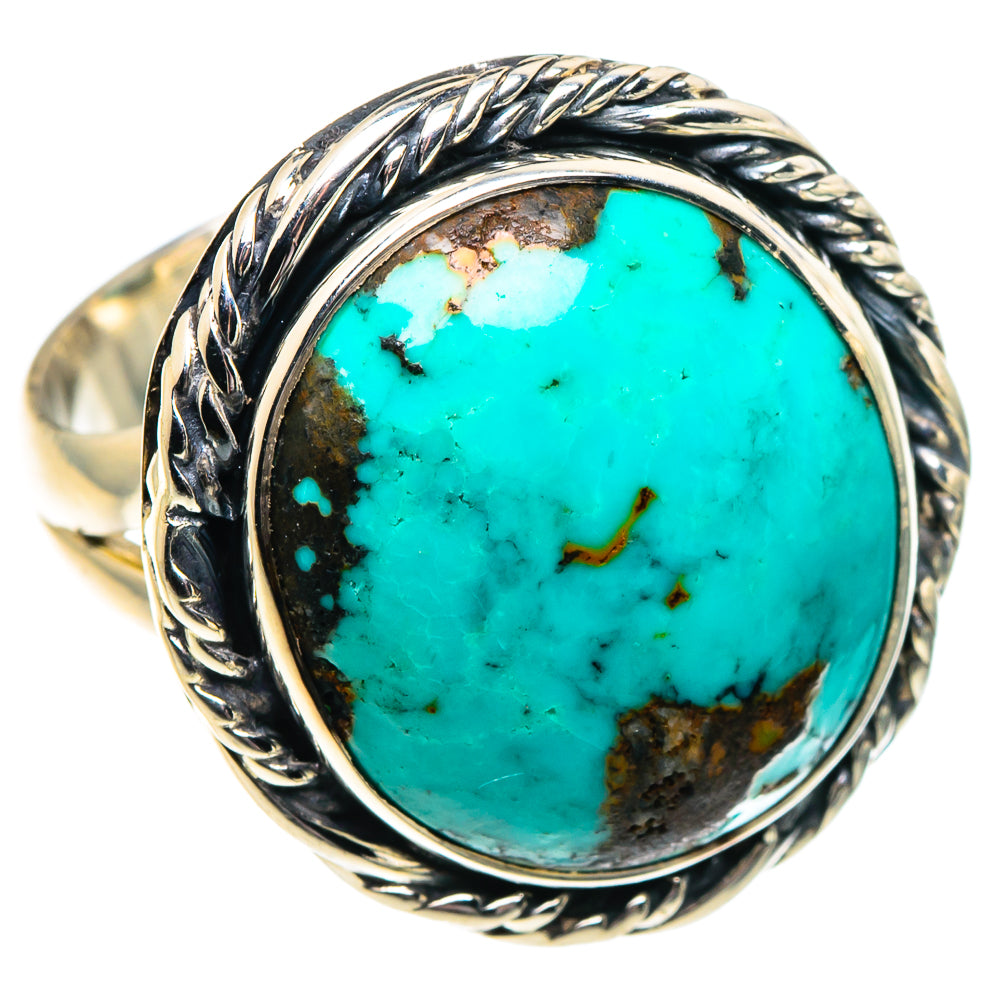 Tibetan Turquoise Rings handcrafted by Ana Silver Co - RING91979