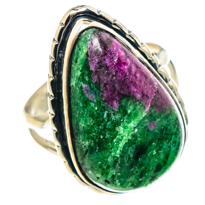 Ruby Zoisite Rings handcrafted by Ana Silver Co - RING91981