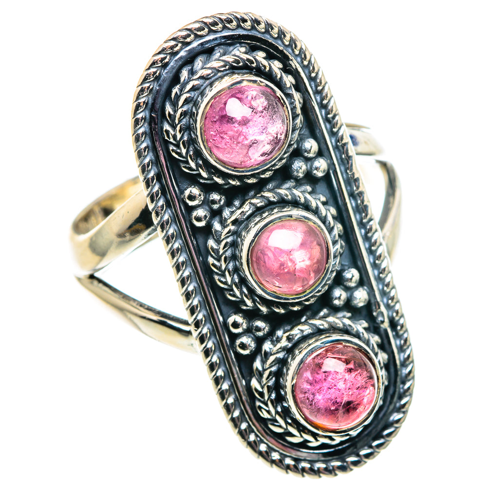 Pink Tourmaline Rings handcrafted by Ana Silver Co - RING91983