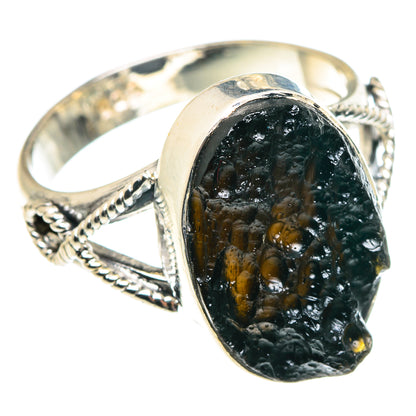 Tektite Rings handcrafted by Ana Silver Co - RING91987 - Photo 2