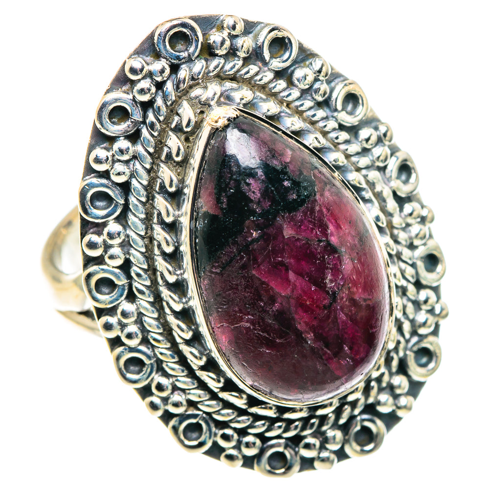 Russian Eudialyte Rings handcrafted by Ana Silver Co - RING91993