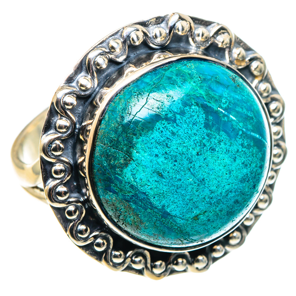 Chrysocolla Rings handcrafted by Ana Silver Co - RING92009
