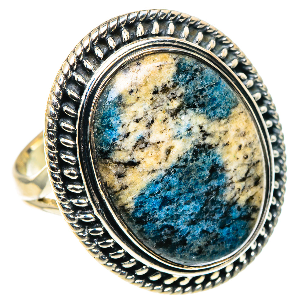 K2 Blue Azurite Rings handcrafted by Ana Silver Co - RING92010 - Photo 2