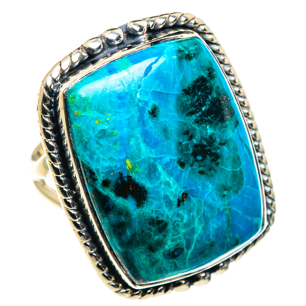 Chrysocolla Rings handcrafted by Ana Silver Co - RING92011