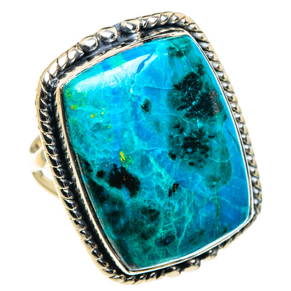 Chrysocolla Rings handcrafted by Ana Silver Co - RING92011