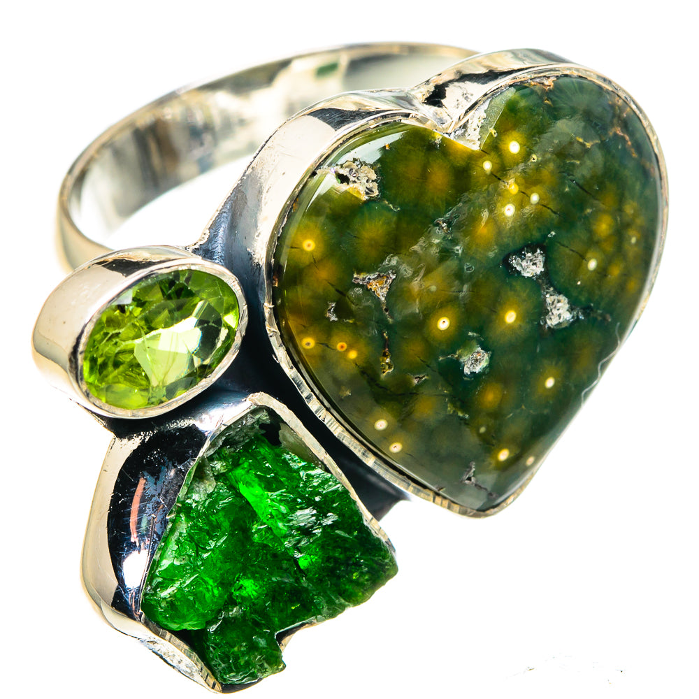 Ocean Jasper Rings handcrafted by Ana Silver Co - RING92015