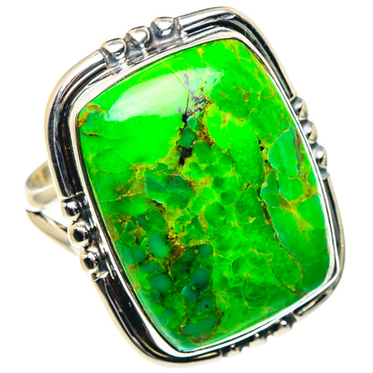Gaspeite Rings handcrafted by Ana Silver Co - RING92018
