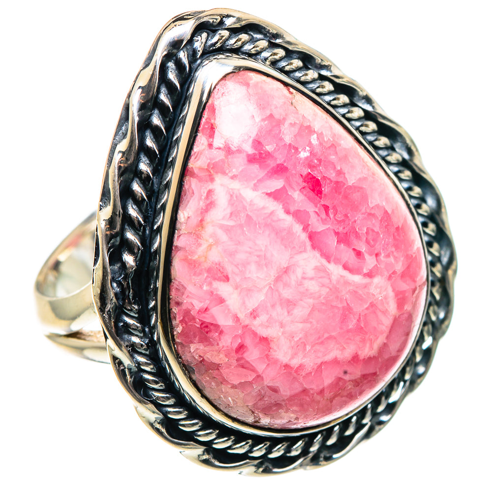 Rhodochrosite Rings handcrafted by Ana Silver Co - RING92023