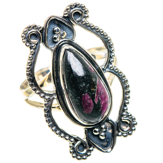 Russian Eudialyte Rings handcrafted by Ana Silver Co - RING92026