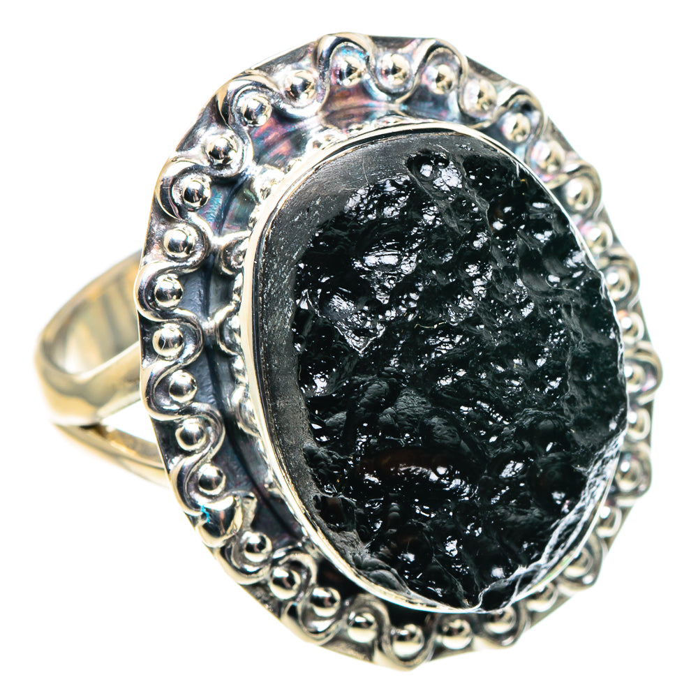 Tektite Rings handcrafted by Ana Silver Co - RING92031 - Photo 2
