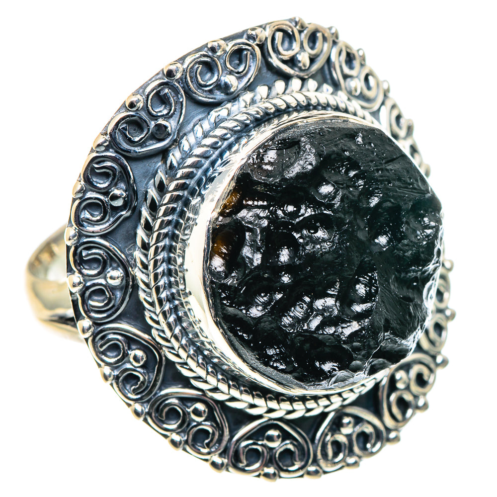 Tektite Rings handcrafted by Ana Silver Co - RING92034 - Photo 2