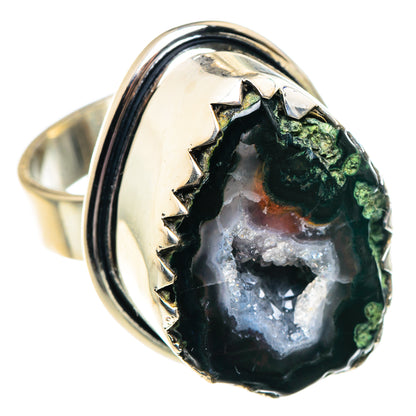 Coconut Druzy Rings handcrafted by Ana Silver Co - RING92035
