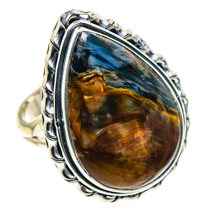 Golden Pietersite Rings handcrafted by Ana Silver Co - RING92039