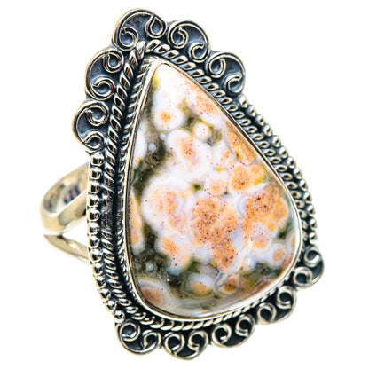 Ocean Jasper Rings handcrafted by Ana Silver Co - RING92040