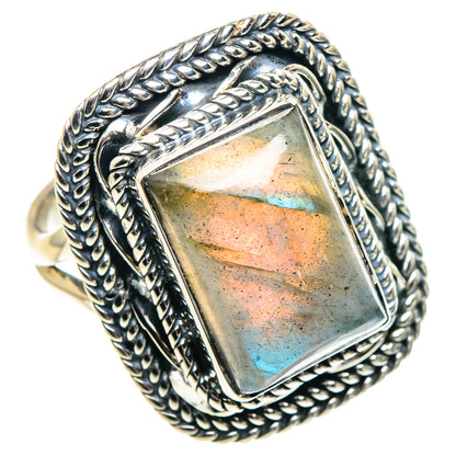 Labradorite Rings handcrafted by Ana Silver Co - RING92046