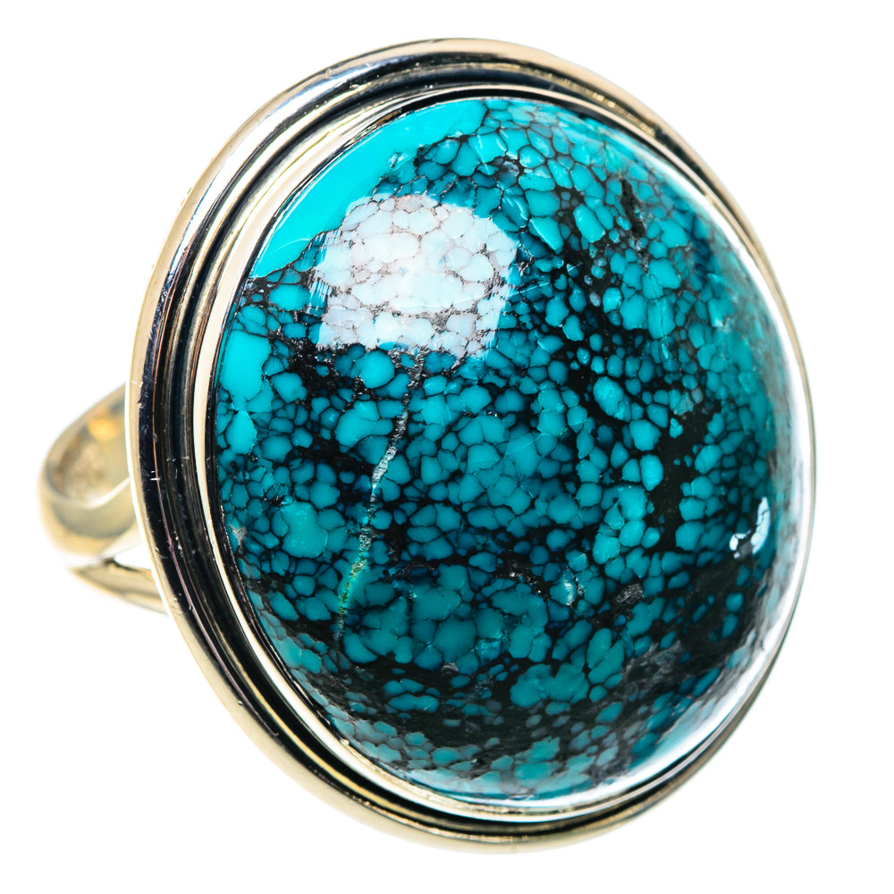 Tibetan Turquoise Rings handcrafted by Ana Silver Co - RING92050