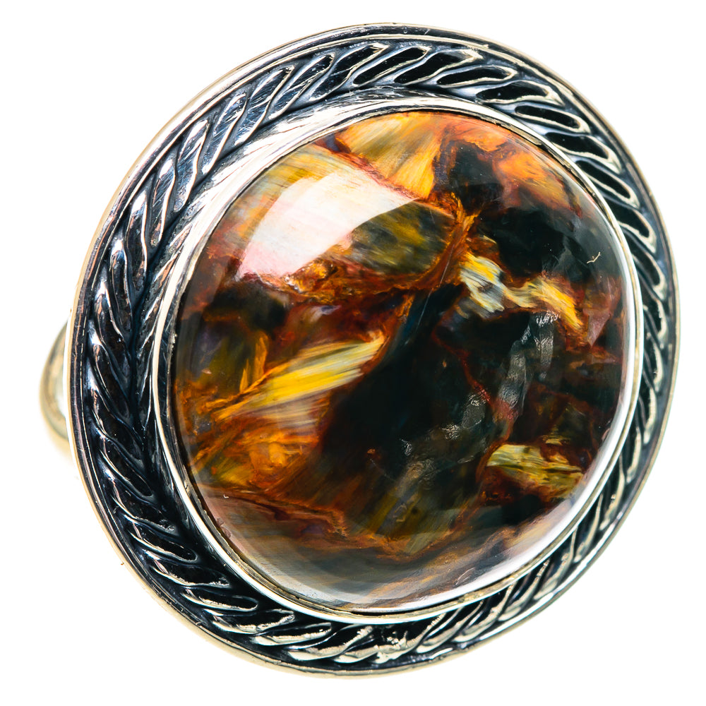 Golden Pietersite Rings handcrafted by Ana Silver Co - RING92059