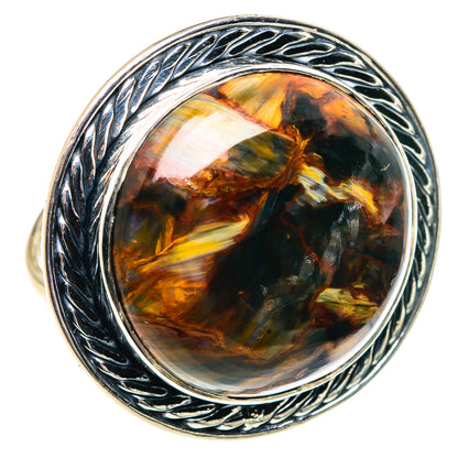 Golden Pietersite Rings handcrafted by Ana Silver Co - RING92059