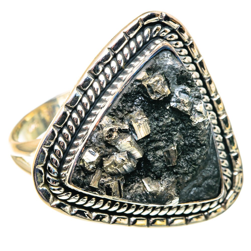 Pyrite Rings handcrafted by Ana Silver Co - RING92064