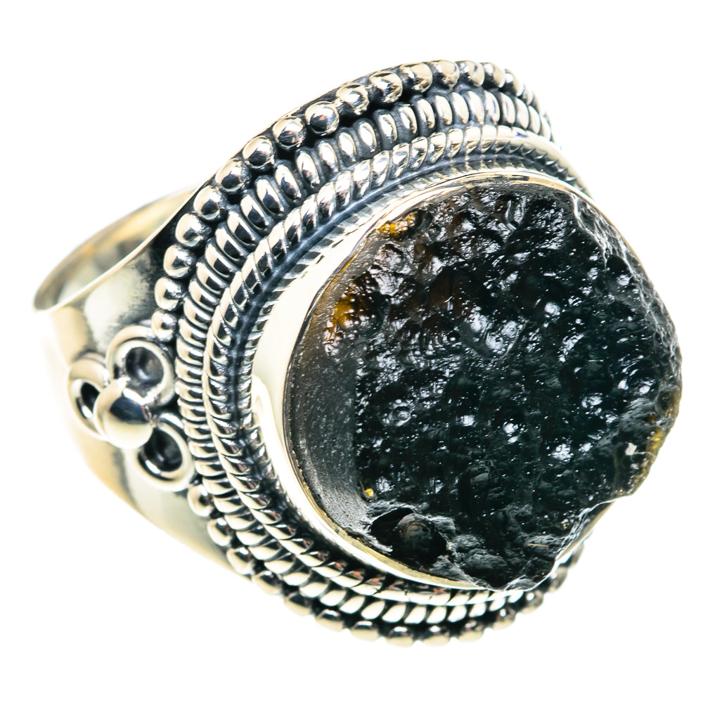 Tektite Rings handcrafted by Ana Silver Co - RING92065 - Photo 2