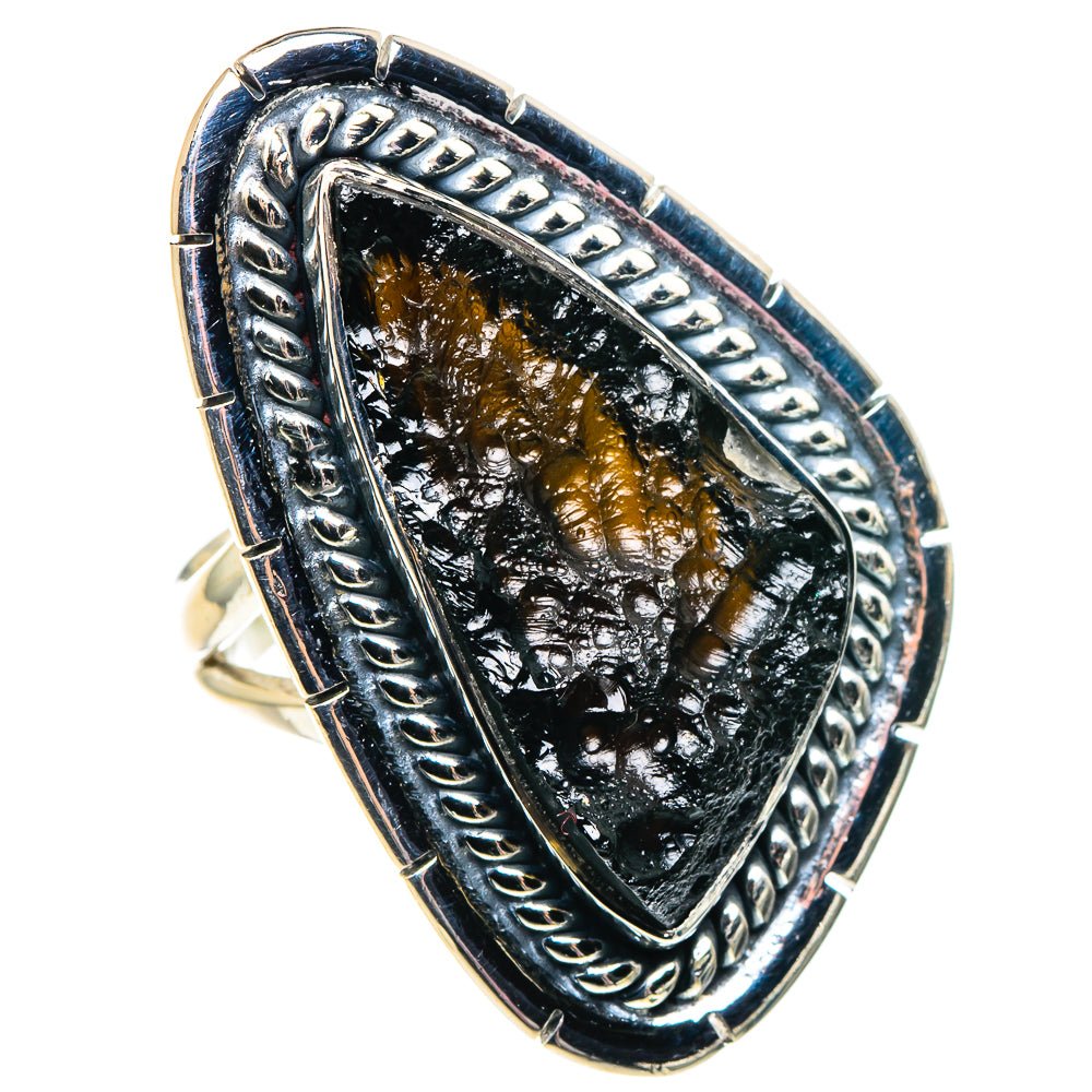 Tektite Rings handcrafted by Ana Silver Co - RING92068