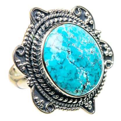 Tibetan Turquoise Rings handcrafted by Ana Silver Co - RING92076