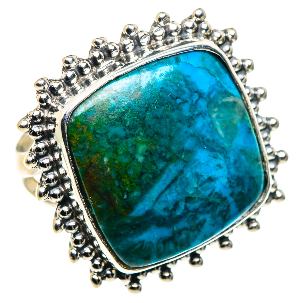 Chrysocolla Rings handcrafted by Ana Silver Co - RING92078