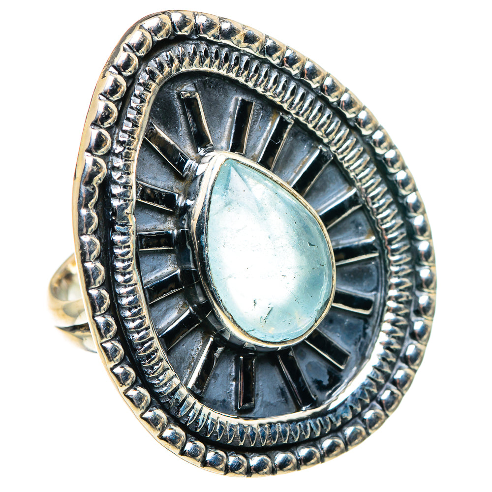 Aqua Chalcedony Rings handcrafted by Ana Silver Co - RING92082 - Photo 2