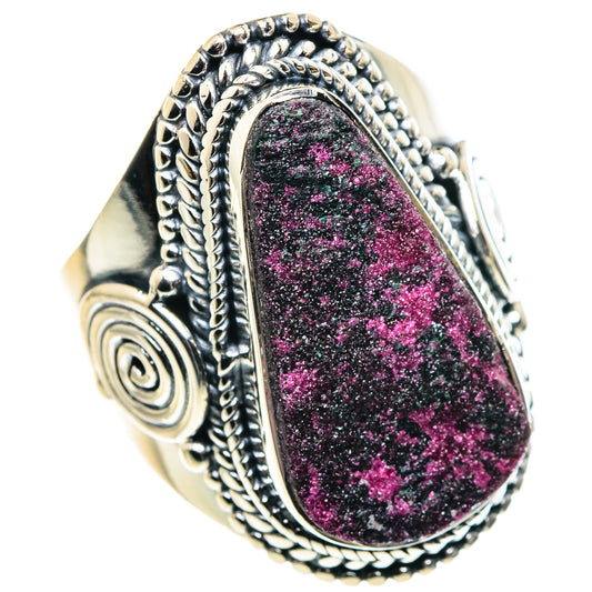 Ruby Fuchsite Rings handcrafted by Ana Silver Co - RING92089