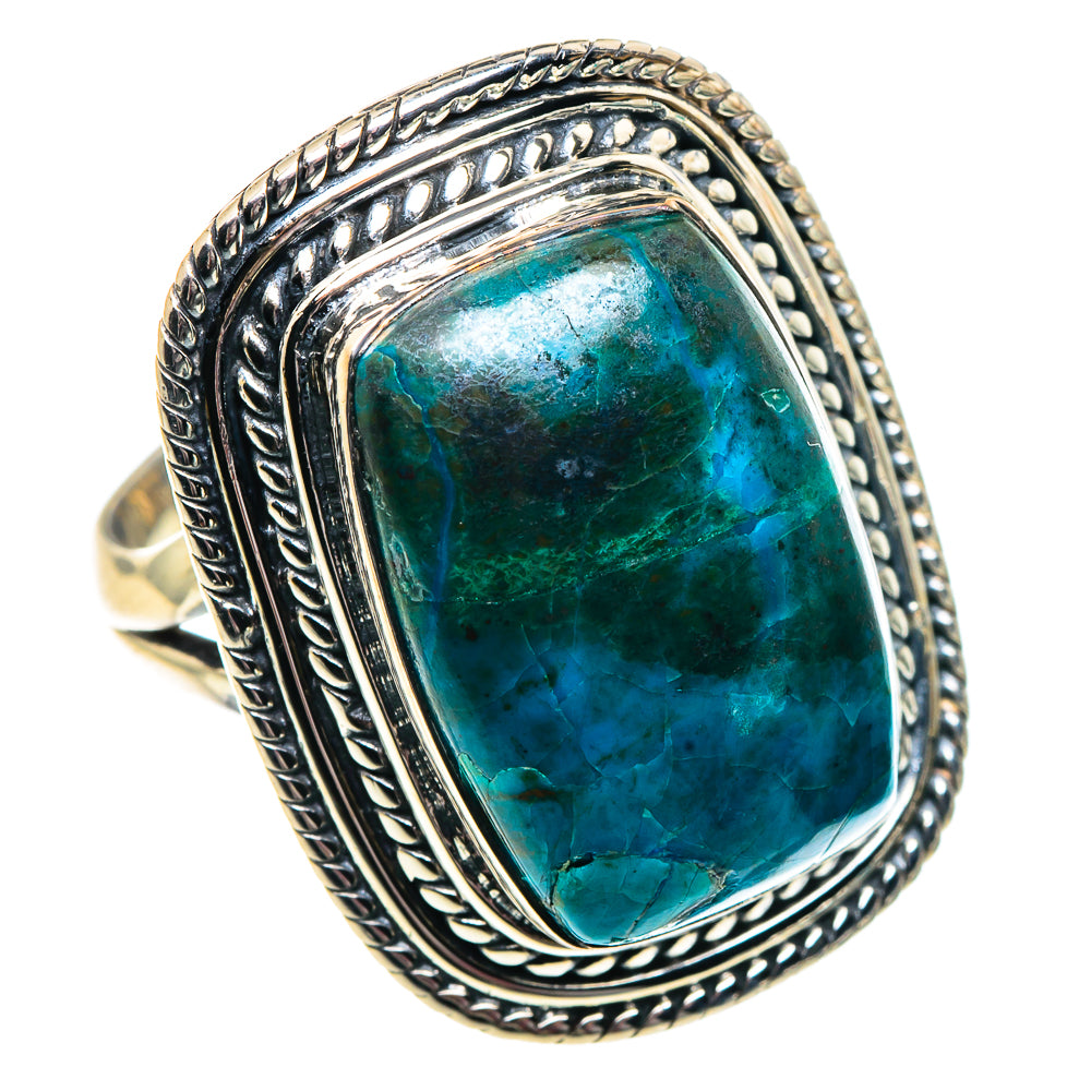 Chrysocolla Rings handcrafted by Ana Silver Co - RING92095