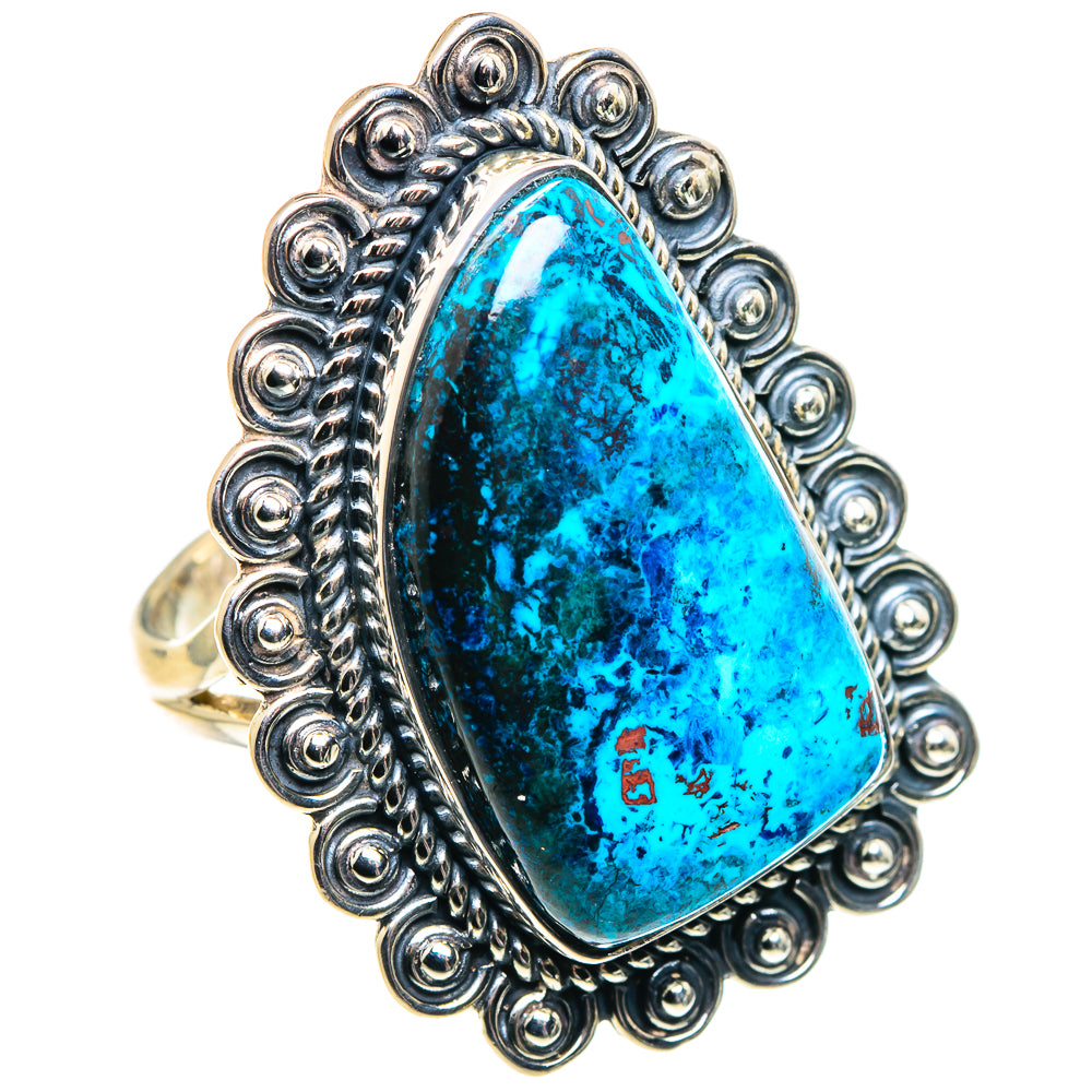 Chrysocolla Rings handcrafted by Ana Silver Co - RING92098