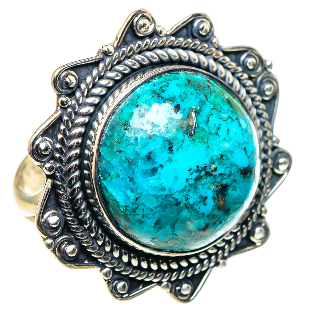 Chrysocolla Rings handcrafted by Ana Silver Co - RING92100