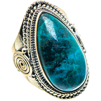 Chrysocolla Rings handcrafted by Ana Silver Co - RING92102