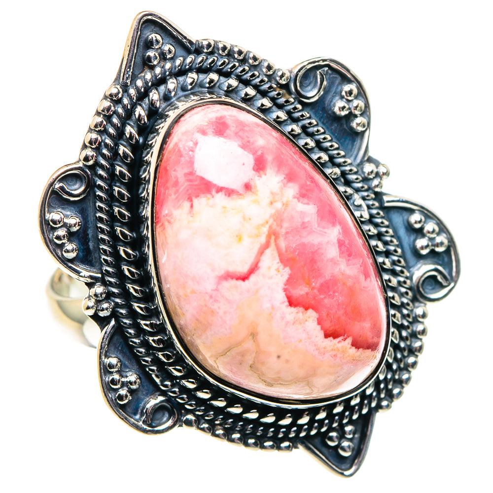Rhodochrosite Rings handcrafted by Ana Silver Co - RING92108 - Photo 2