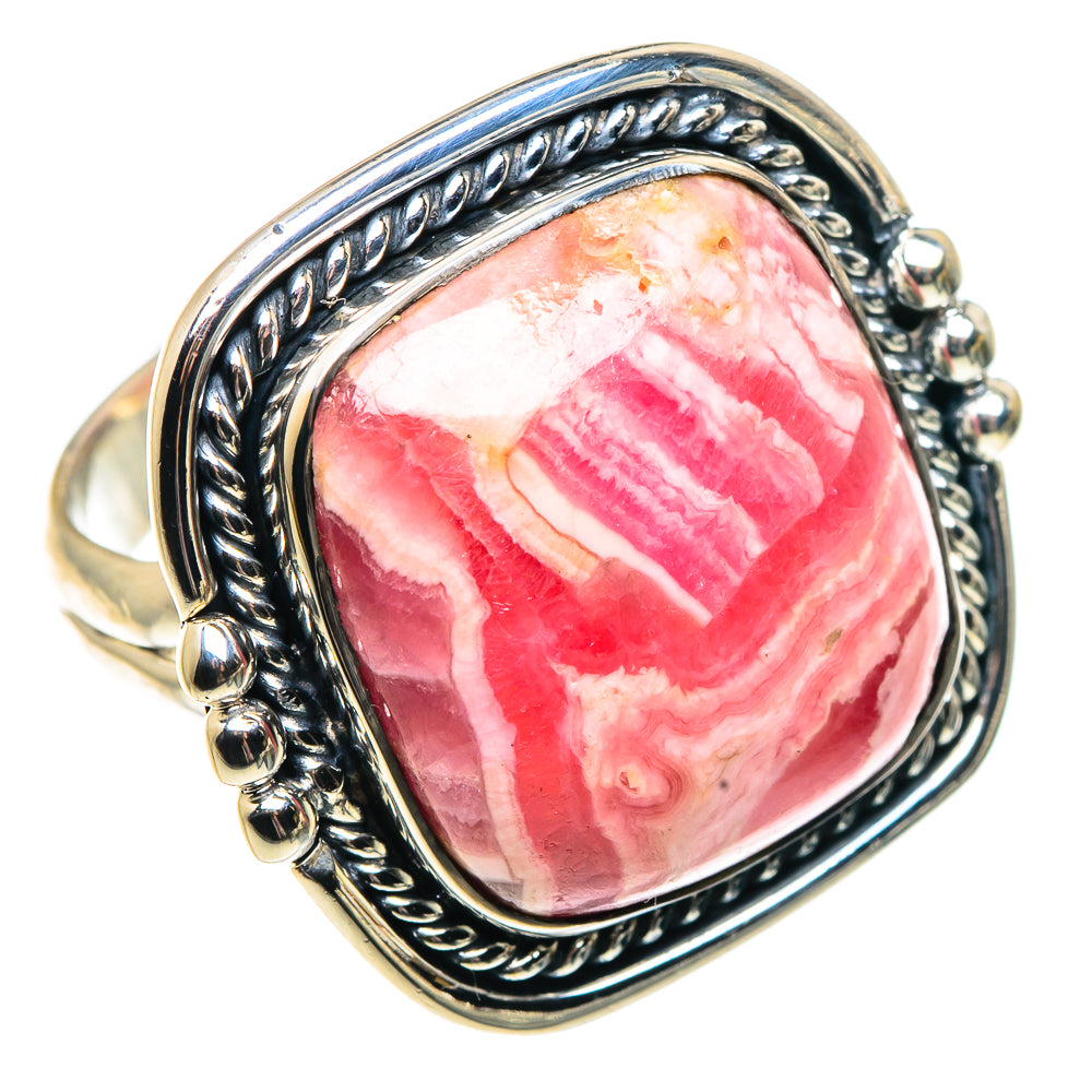 Rhodochrosite Rings handcrafted by Ana Silver Co - RING92110